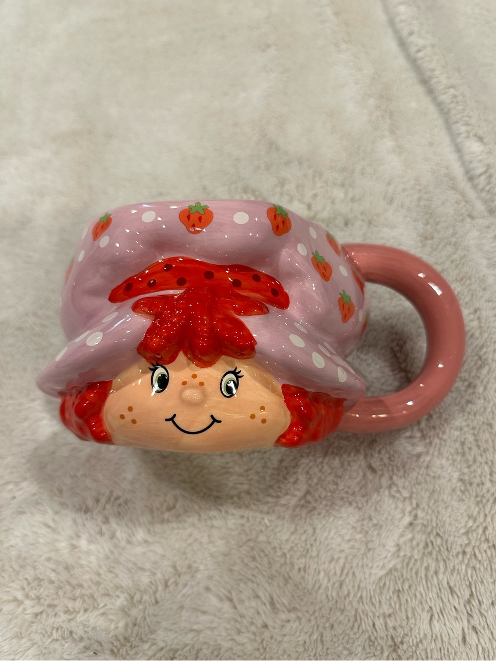 NWT strawberry shortcake 3D head mug